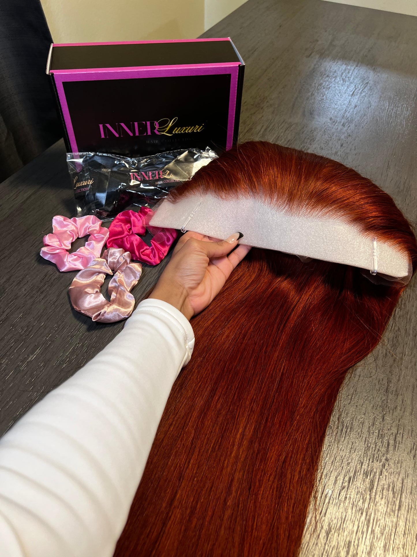 Auburn Straight Frontal Wig (VDAY DROP)